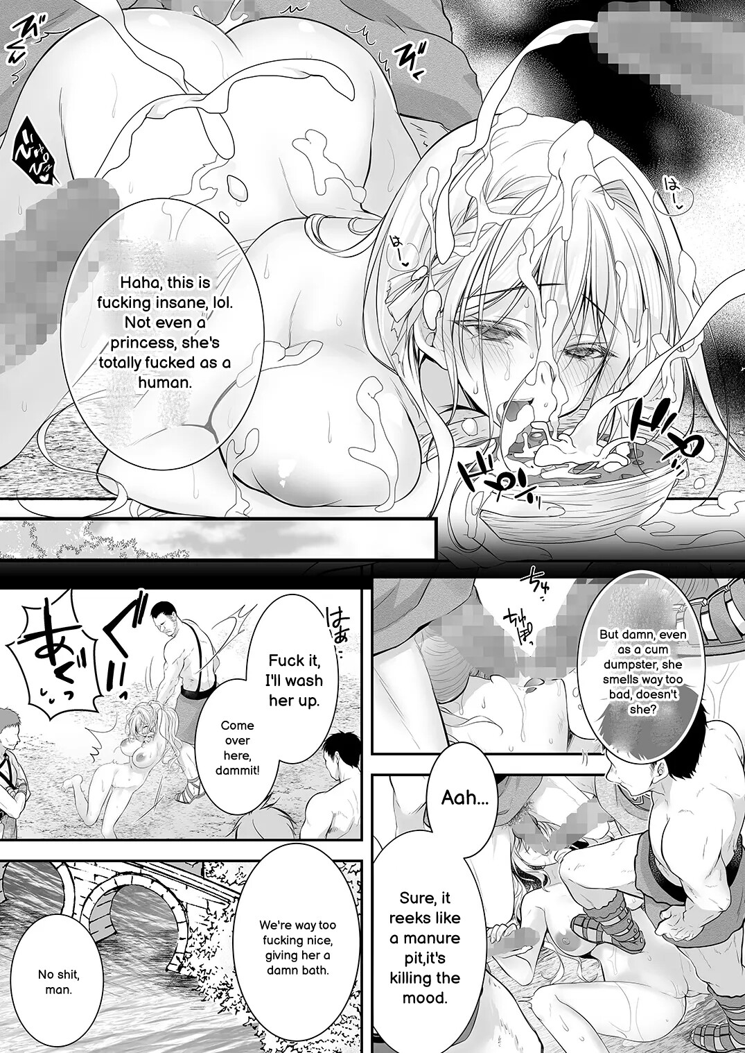 Hentai Manga Comic-Otherworld Gangrape 2 ~There is No Way A Dignified Princess Knight Succumbs to The Barbarian's Dick~-Read-42